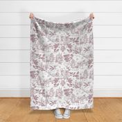 Greek Mythology Toile Burgundy