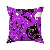 Vintage Halloween Purple Rotated - extra large scale