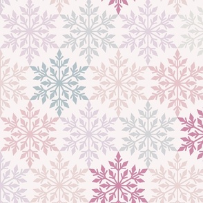 Rose amethyst snow crystals_background_so this is Christmas