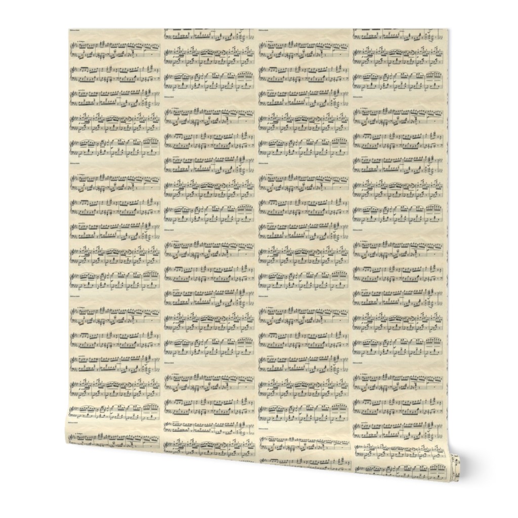 vintage sheet musical notes