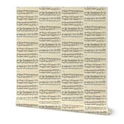 vintage sheet musical notes