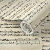 vintage sheet musical notes