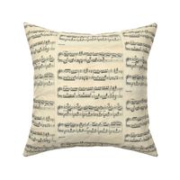 vintage sheet musical notes