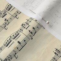 vintage sheet musical notes