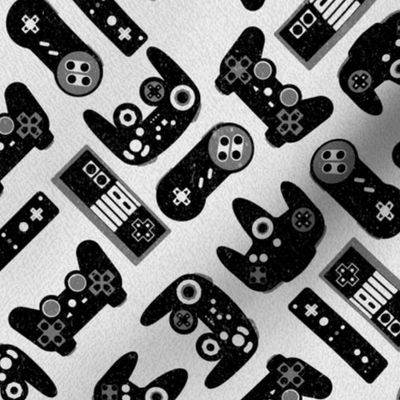 Game Controllers in Black and White
