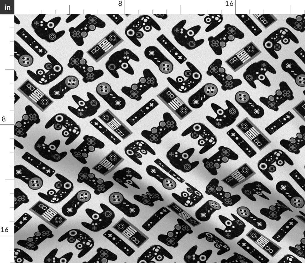 Game Controllers in Black and White