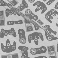 Game Controllers in Grey and White