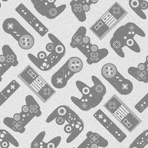 Game Controllers in Grey and White
