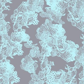 lace tile in grey and blue