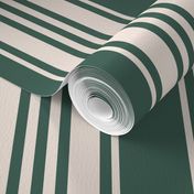 French stripes pine green cream vertical large