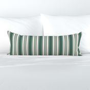 French stripes pine green cream vertical large