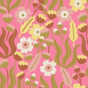 Groovy Flowerbed-Pink
