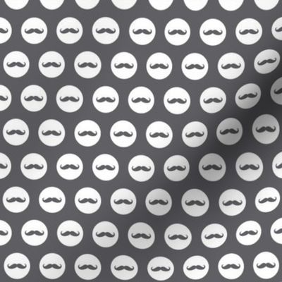 mustache dots grey