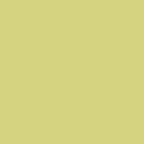 Olive Green Tropicana solid #d5d380 by Jac Slade