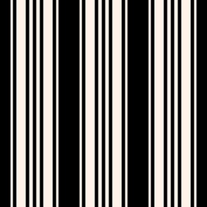 Ticking stripes black white vintage french mattress