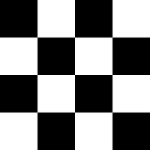 Black & White Checkerboard - Medium