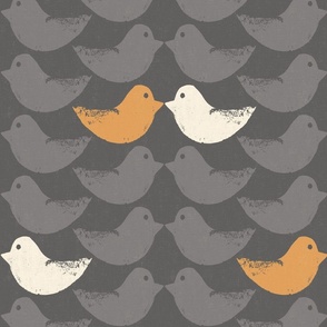 lovebirds dovetail orange large scale