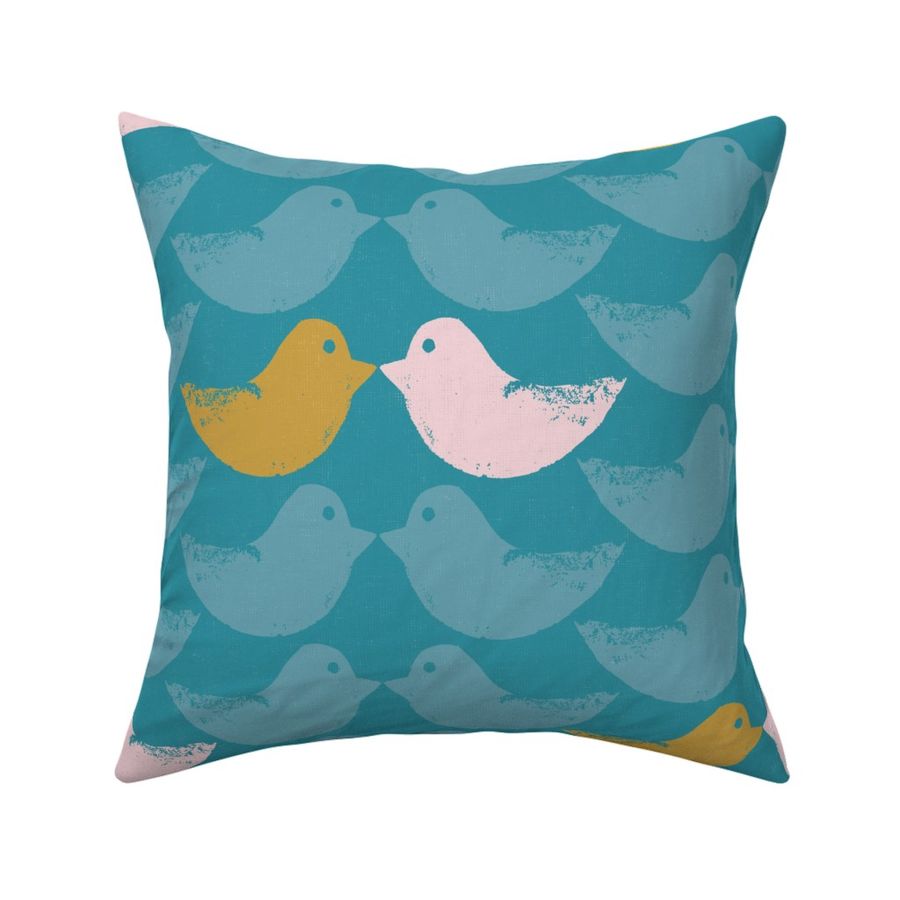 lovebirds lagoon mustard cotton candy large scale