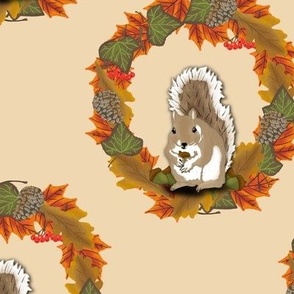 Autumn Wreath beige