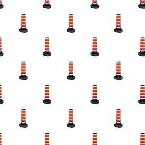 Road Pylons on white