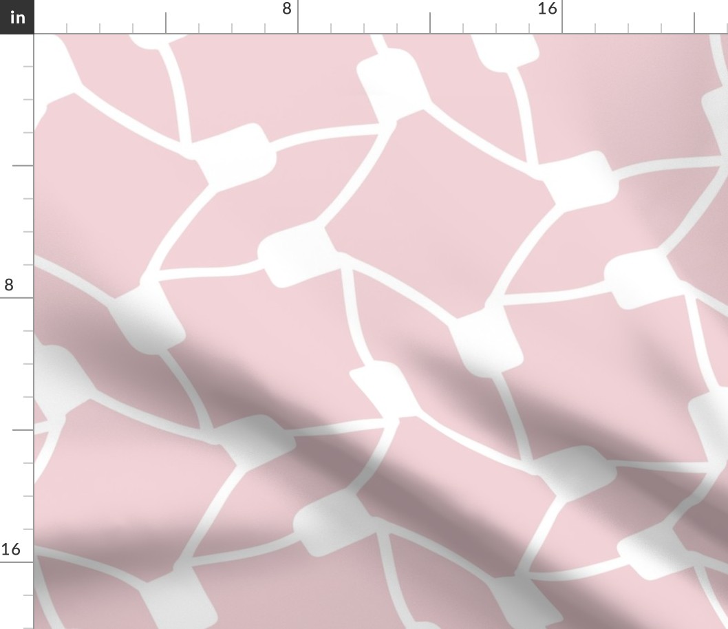 Chatham Square - Geometric Pink Jumbo Scale