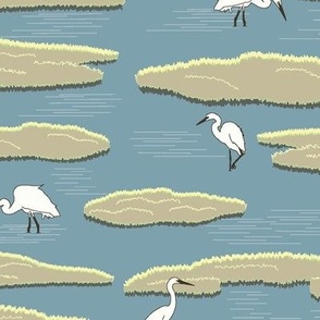 Egrets on the Marsh