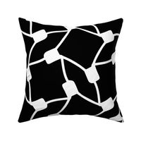 Chatham Square - Geometric Black and White Jumbo Scale