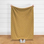 Chatham Square - Geometric Goldenrod Yellow Pink Large Scale