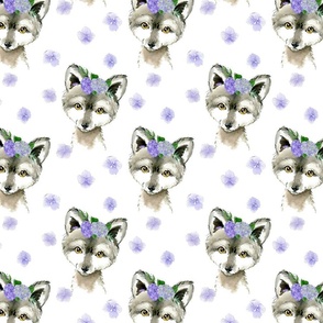Baby Wolf Floral