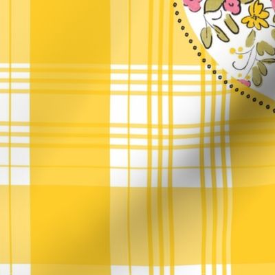 doodle flowers sfteatowel hello sunshine floral tea towel terriconraddesigns