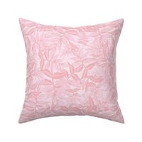 Aria Petals Hand Painted Botanical Leaf in Pink Lemonade