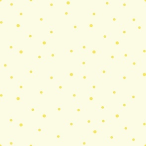 Aria Petals Coordinates Sun Yellow on Lemonade Polka Dots