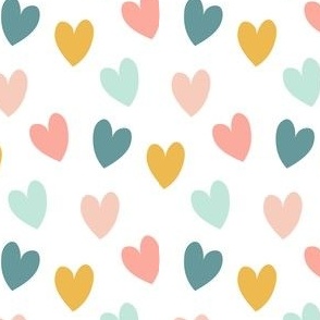 boho rainbow hearts-small scale