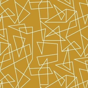 Modern Geometric Mustard