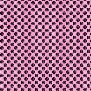 Black and White Dots on Light Pink