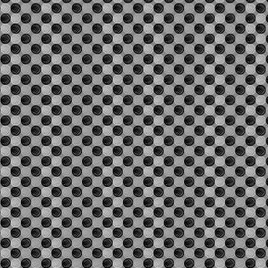 Black and White Dots on Grey