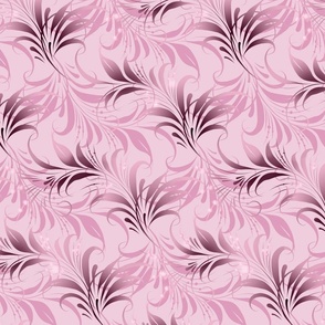 (large) Curly Floral in Pink