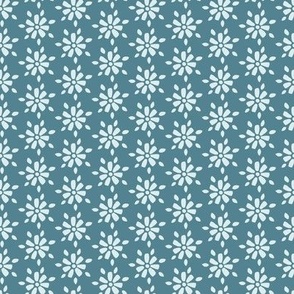 merry flower mint on green 2x2