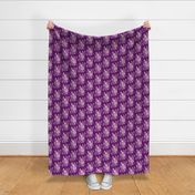 Joy flowers tapestry grape