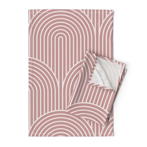 Retro Geometric - Dusty pink