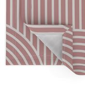 Retro Geometric - Dusty pink