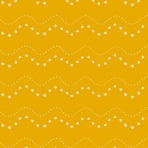 Boho waves and dots yellow