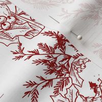 Traditional Christmas Toile Christmas fabric