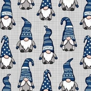 Christmas gnomes blue gray