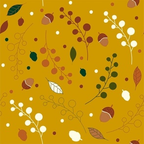 Autumn forest mustard