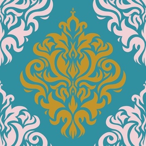 Baroque Pattern - Cotton Candy