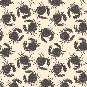 Crab Invasion-Offwhite and black