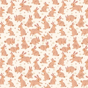 Daisy Rabbits - Terracotta