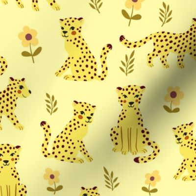 Cheetah babies - yellow