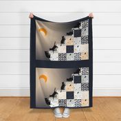 Stairway to Cat Heaven Quilt top or blanket